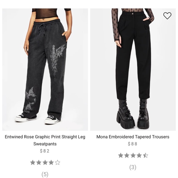 Disturbia - Mona Embroidered Tapered Trousers - Picture 7 of 7